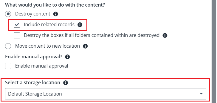 Rule settings