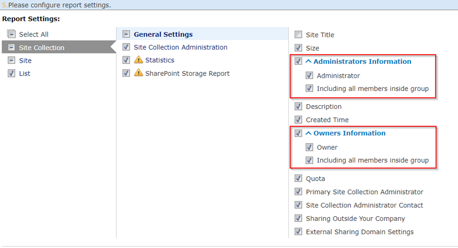 Include group members in the report. 