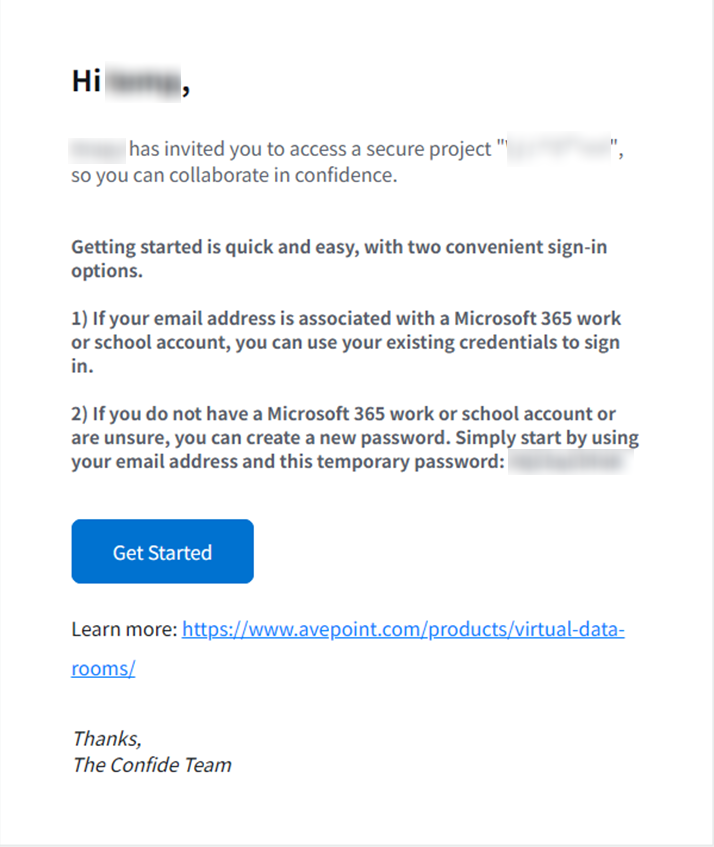 The notification email.