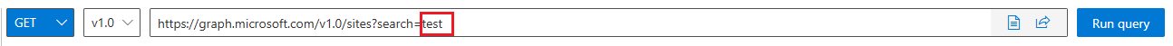 An example of specifying a site name.