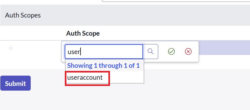 Configure Auth Scope