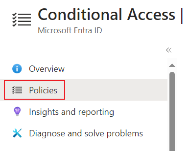 Clicking Policies.