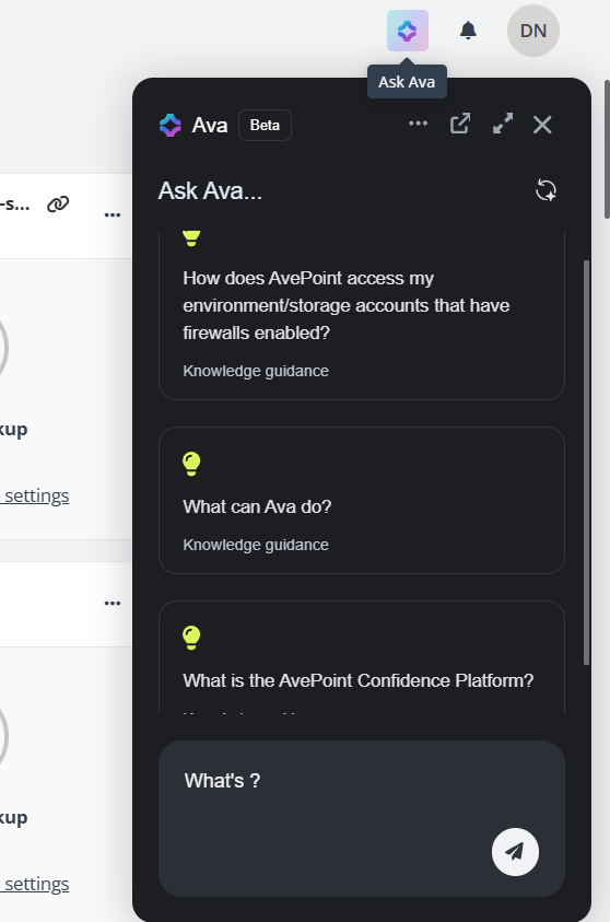 Ask Ava.