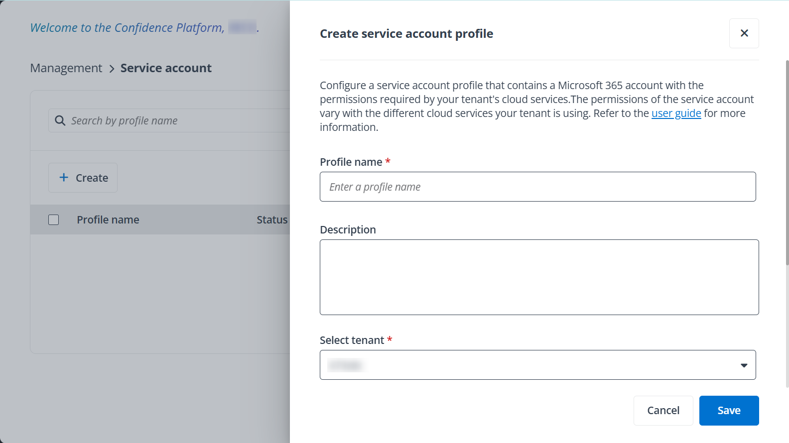 create a service account create a service account
