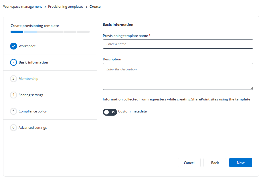 Create a provisioning template for SharePoint site.