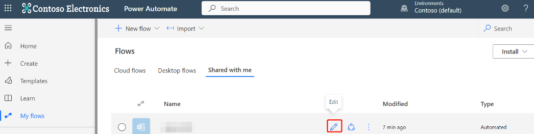 The Edit button.