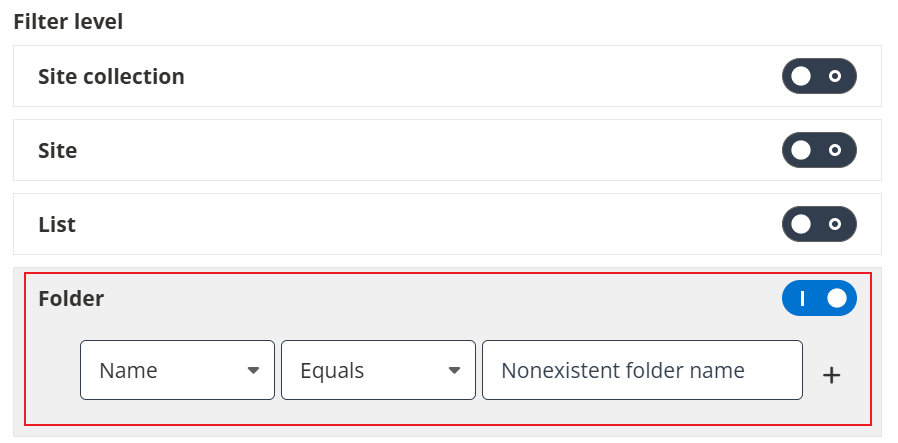 Filter policy.