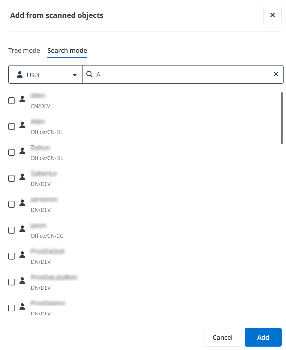 Search mode.