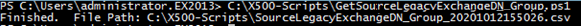 The Legacy Exchange DN Collection commands