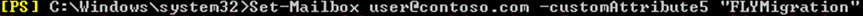 Example for configuring custom attribute