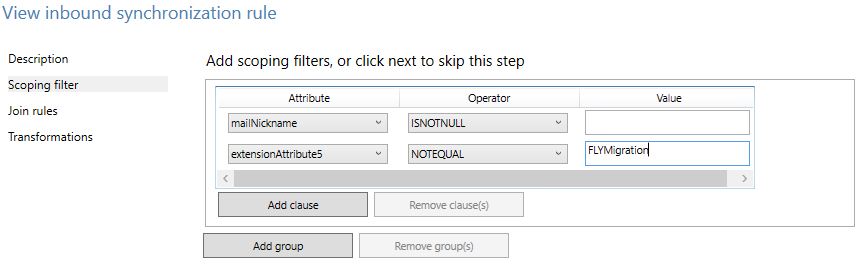 filter condition