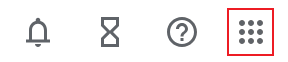 Google apps button.