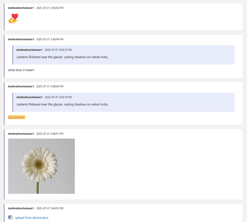 Destination 1:1 chat.