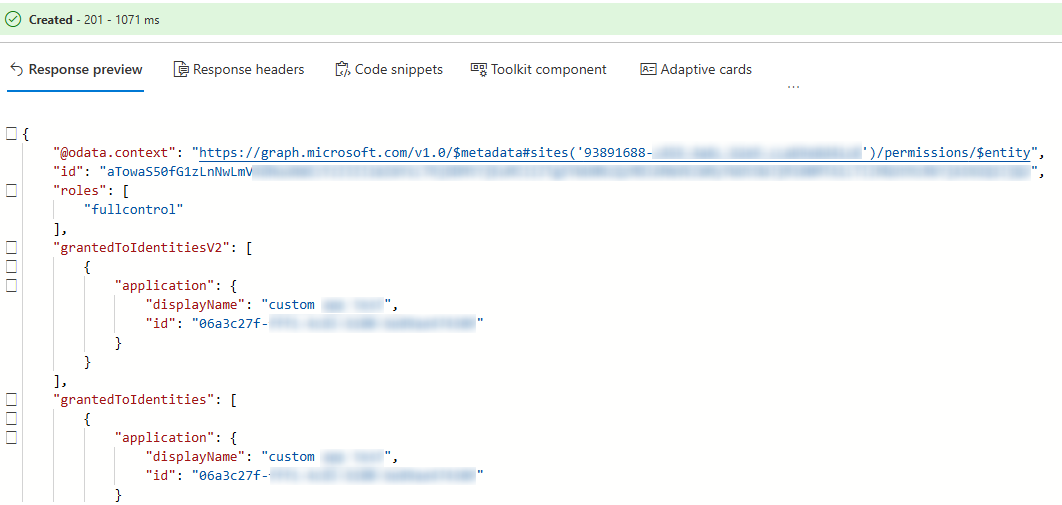 A sample of a successful execute. A sample of a successful execute.