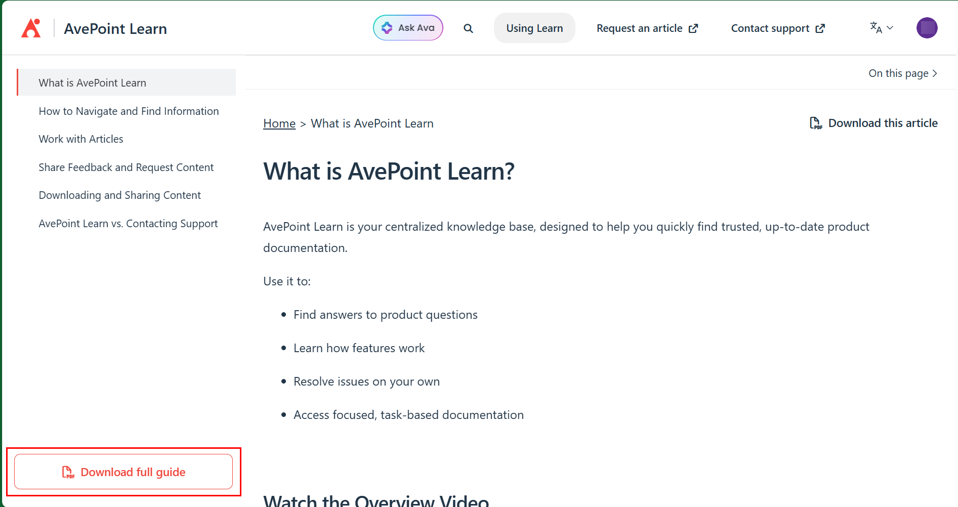Download a full guide Download a full guide