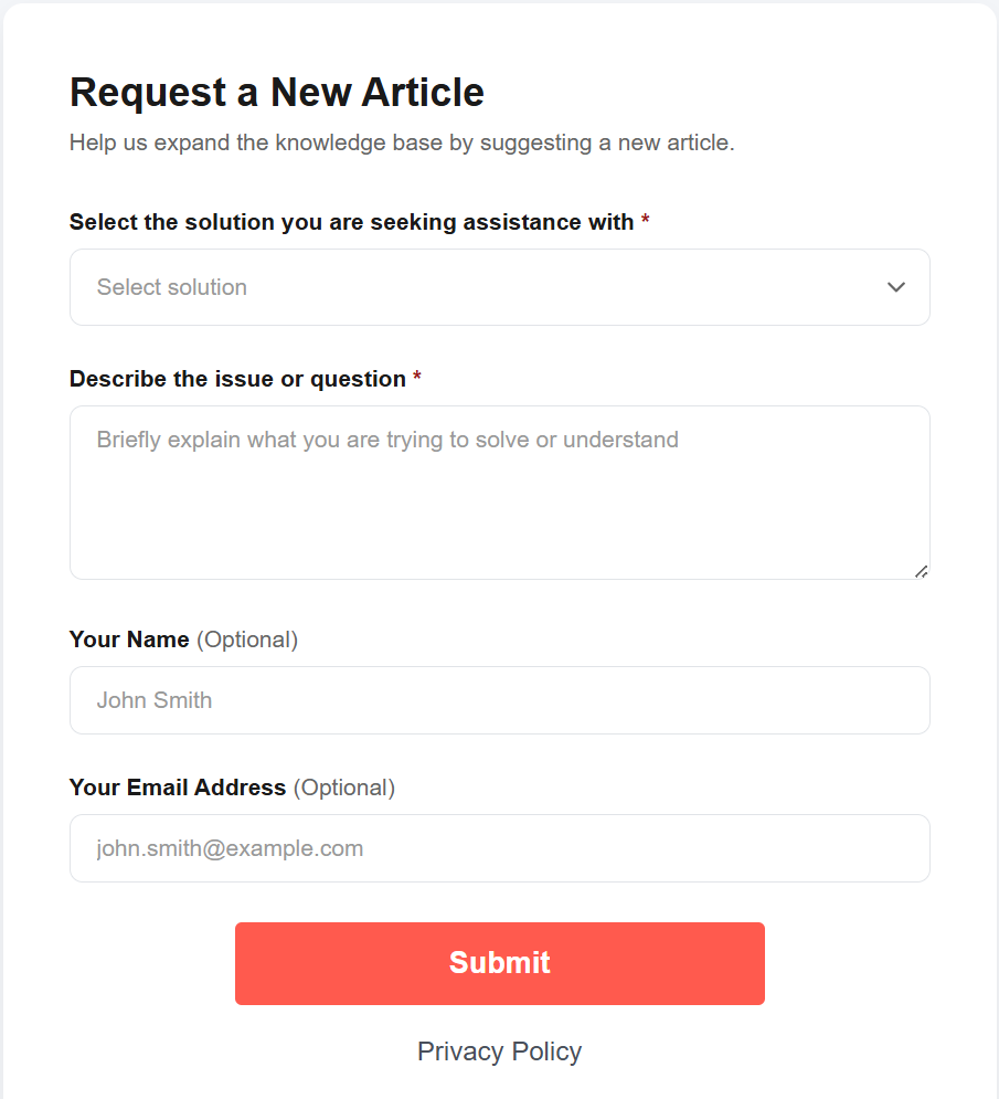 Request a new article Request a new article
