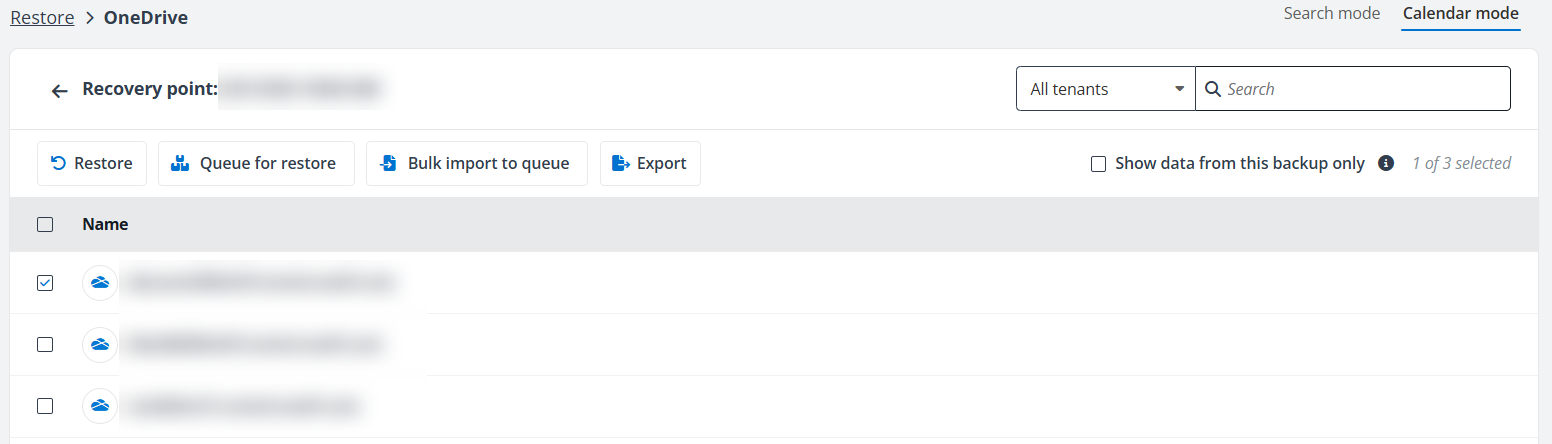Add OneDrive for batch restore. Add OneDrive for batch restore.