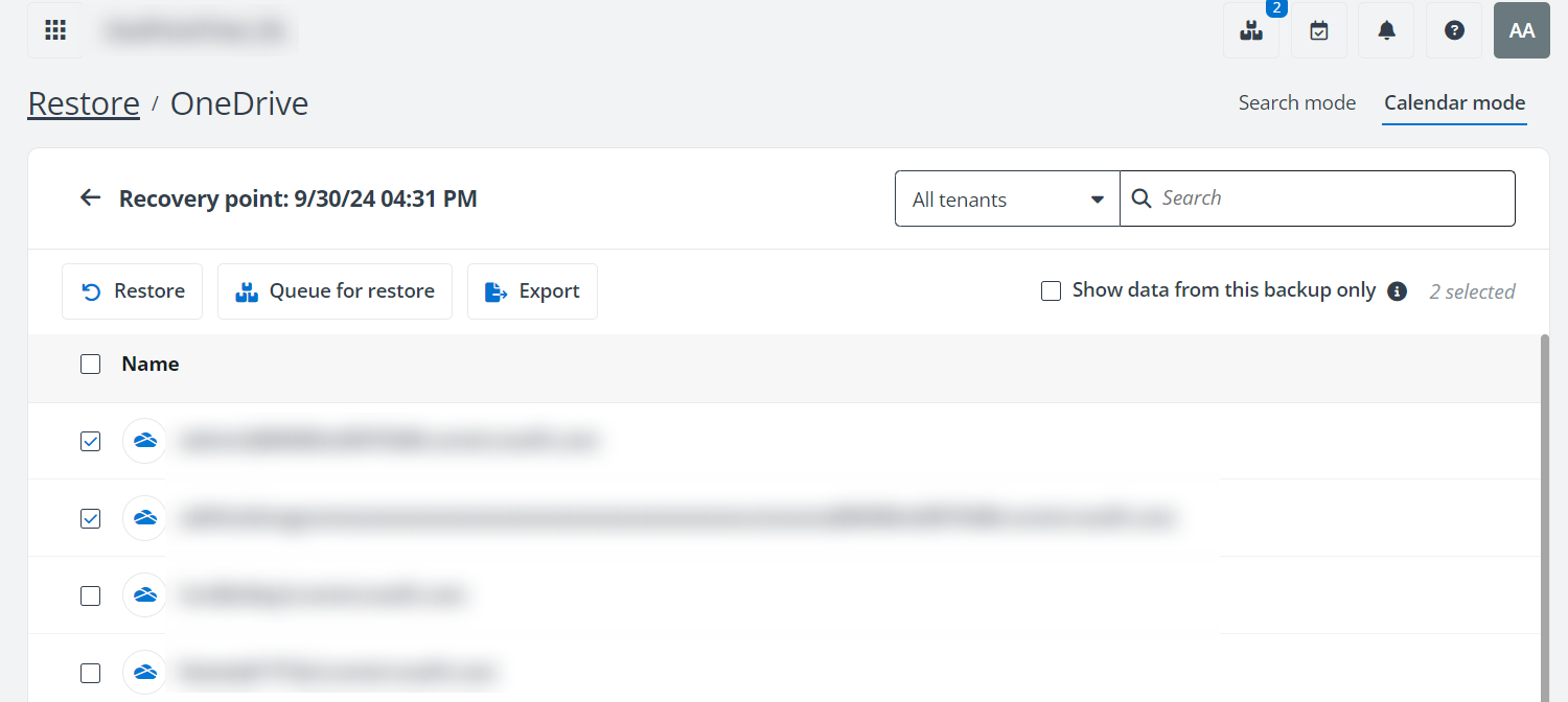 Add OneDrive for batch restore. Add OneDrive for batch restore.