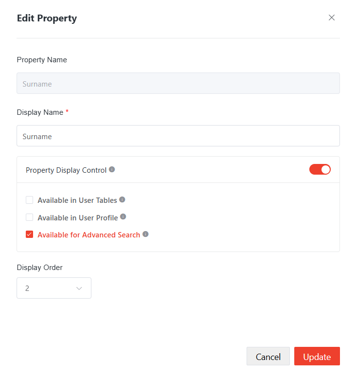 Edit Property.