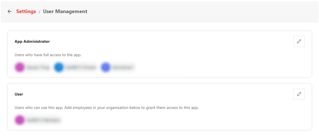 User Management.
