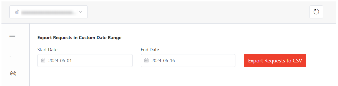 Export requests.
