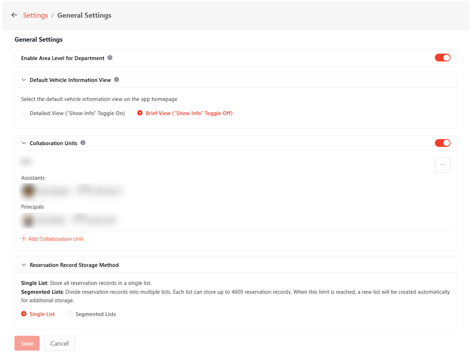 General Settings.