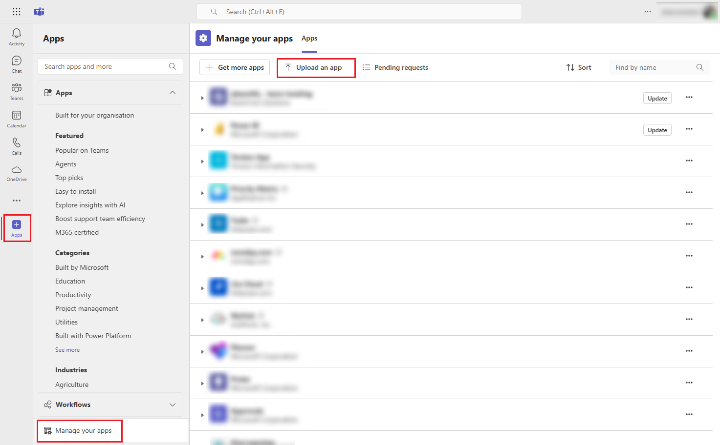 Upload an app.