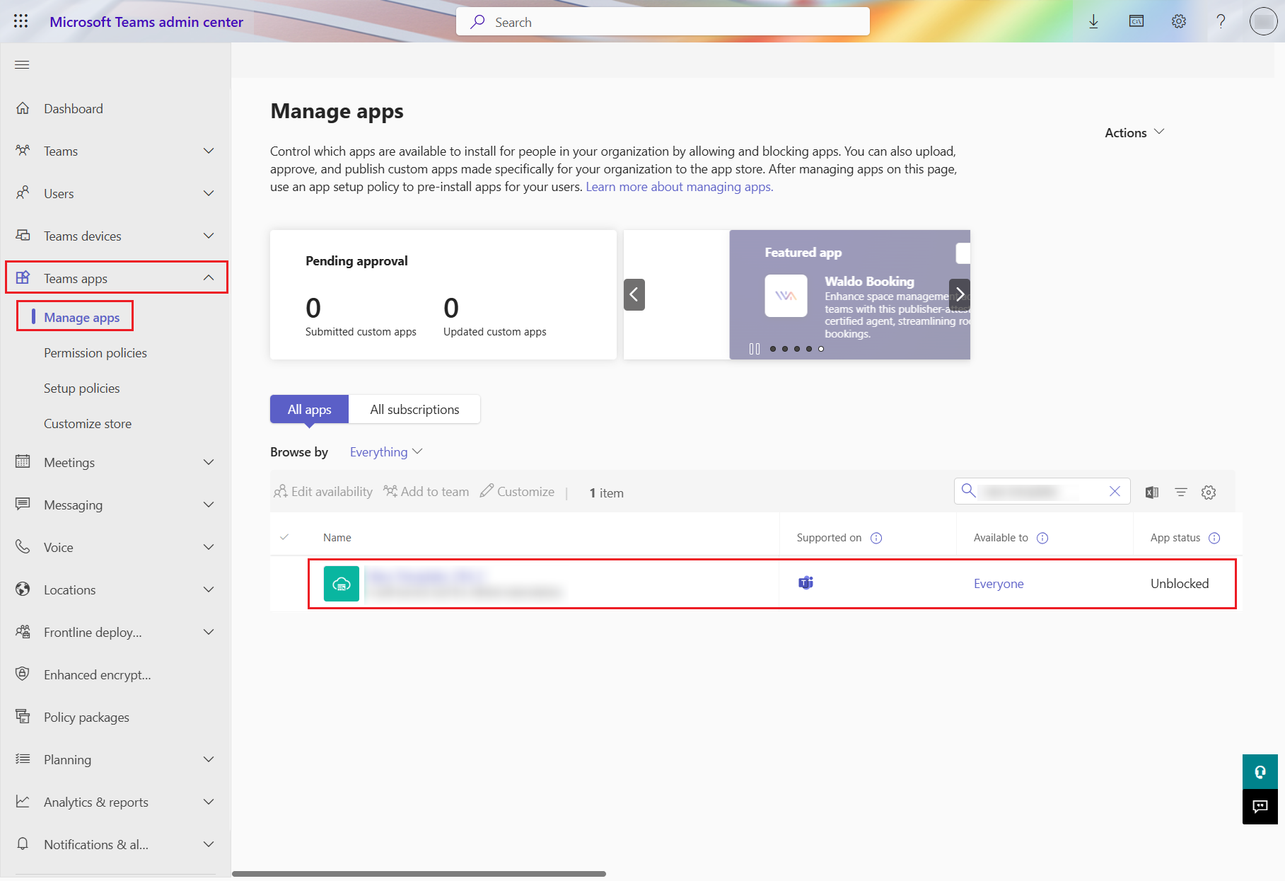 Manage apps.