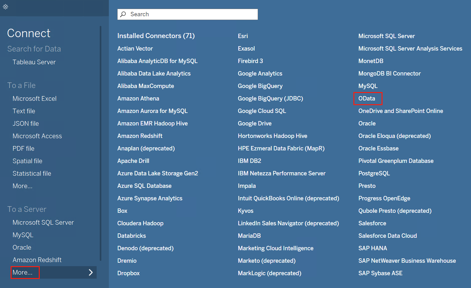 Select OData.