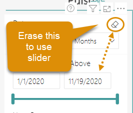 Date range.