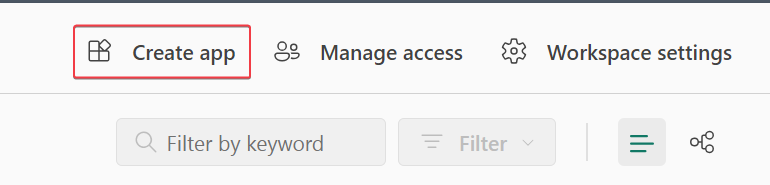 Click create app