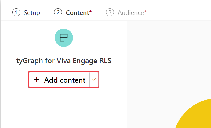 Add content