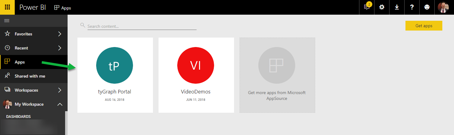 Power BI Apps.