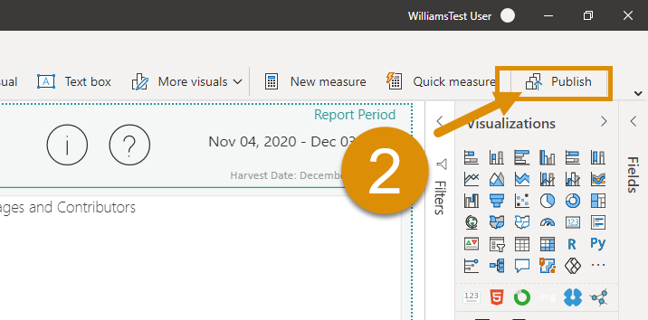 Click Publish.