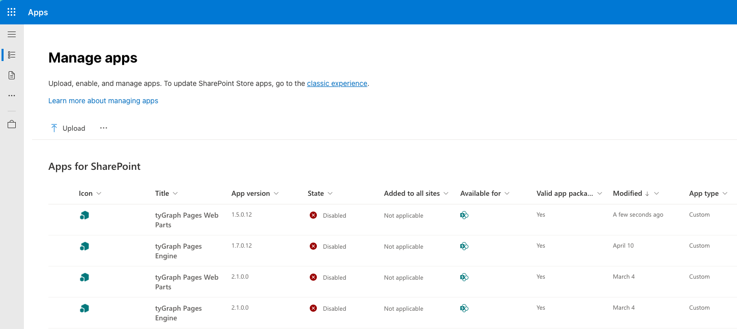 Manage apps.