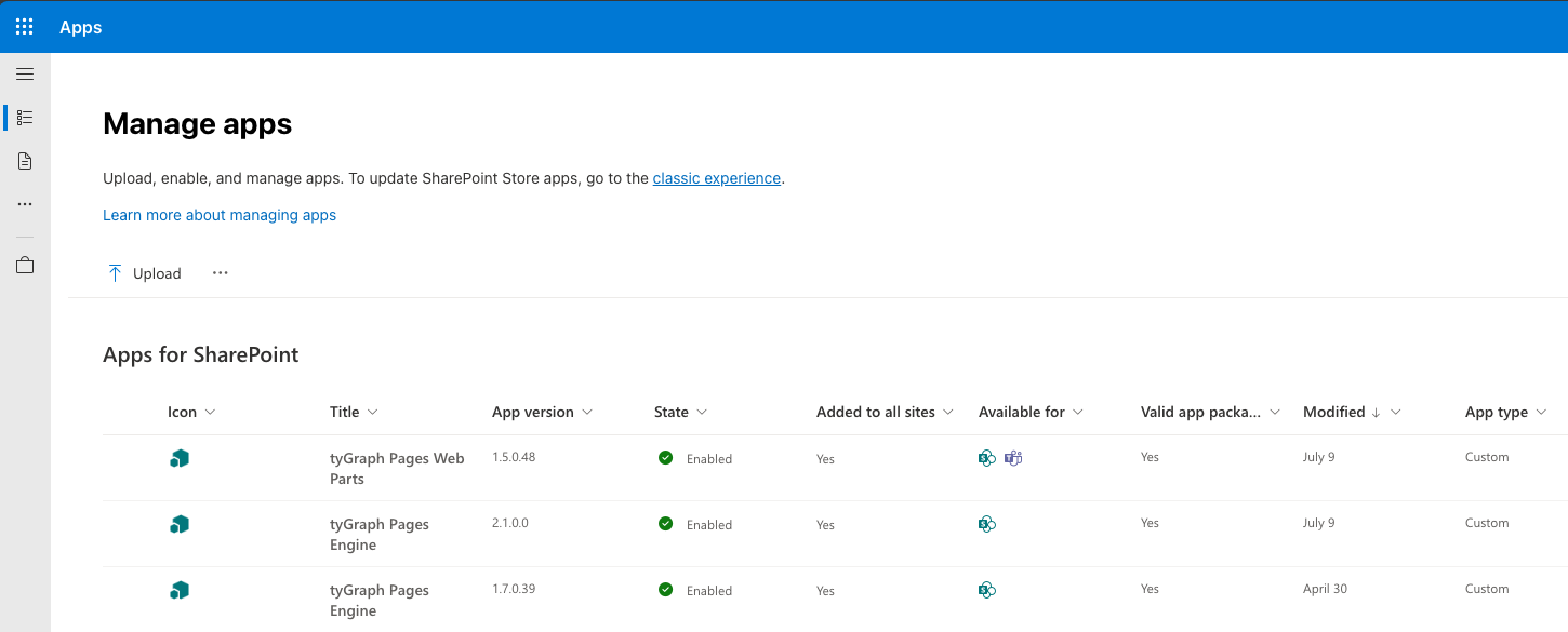 Manage apps.