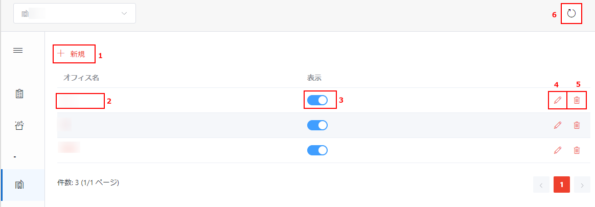 利用可能なアクション